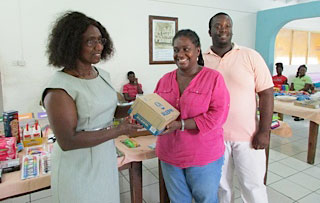 L to R: Edrice Lewis-Viechweg, Margaret Steves, Tishon Thomas